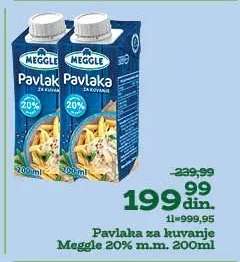 Pavlaka za kuvanje Meggle 20% m.m. 200ml