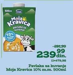 Pavlaka za kuvanje Moja Kravica 10% m.m. 500ml