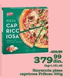 Smrznuta pizza capricosa Frikom 330g