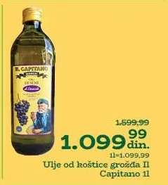 Ulje od koštice grožđa Il Capitano 1l