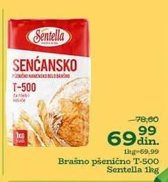 Brašno pšenično T 500 Sentella 1kg