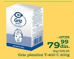 Griz pšenični T-400 C 200g
