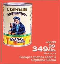 Kompot ananas kolut Il Capitano