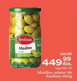 Masline zelene bk Amfissa 680g