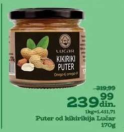 Puter od kikirikija Lucar 170g