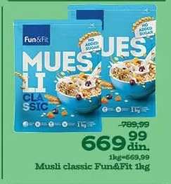 Musli classic Fun&Fit 1kg