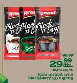 Kafa instant crna Black&easy 8g/10g/11g