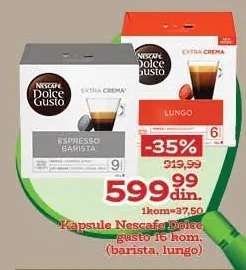 Kapsule Nescafe Dolce gusto 16 kom. (barista, lungo)