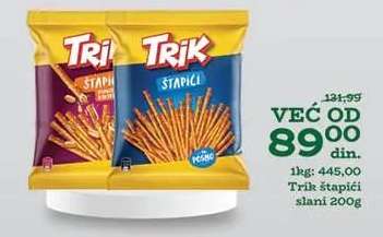Trik štapići slani 200g