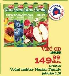 Voćni nektar Nectar Family jabuka 1,5l