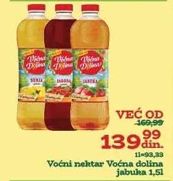 Voćni nektar Voćna dolina jabuka 1,5l