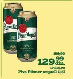 Pivo Pilsner Urquell, 0.5l