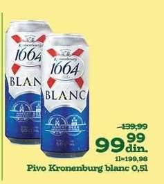 Pivo Kronenburg Blanc 0.5l