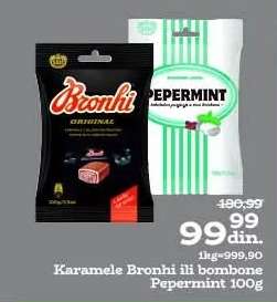 Karamela Bronhi ili bombone Pepermint