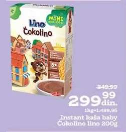 Instant kaša baby Čokolino lino 200g
