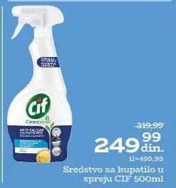 Sredstvo za kupatilo u spreju Cif 500ml