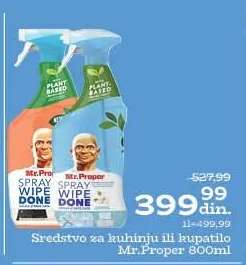 Sredstvo za kuhinju ili kupatilo Mr.Proper 800ml