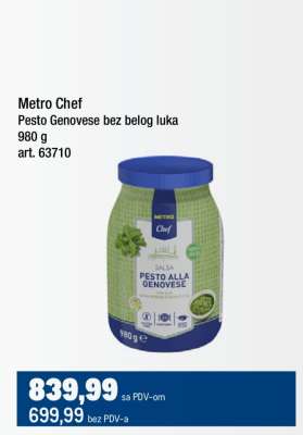 Metro Chef Pesto Genovese bez belog luka