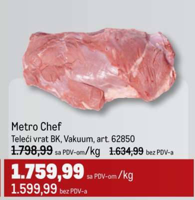 Metro Chef Teleći vrat BK Vakuum, art. 62850