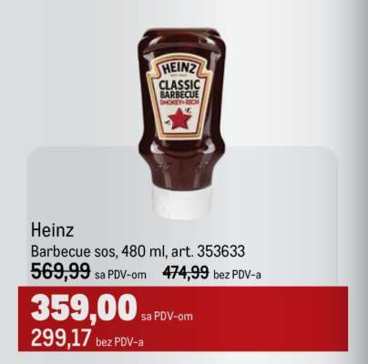 Heinz Barbecue sos