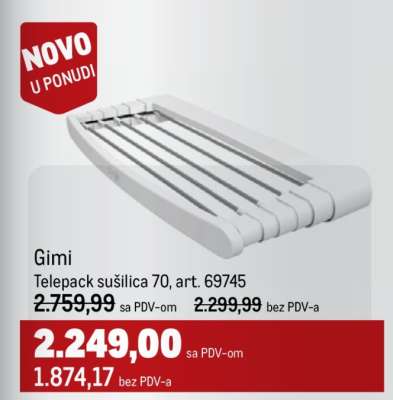 Gimi Telepack sušilica 70, art. 69745