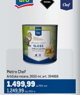 Metro Chef Artičoka rezana