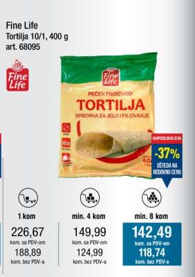 Fine Life Tortilja
