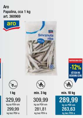 Aro Papalina, cca 1 kg
