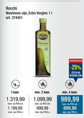 Rocchi Maslinovo ulje, Extra Vergine 1 l