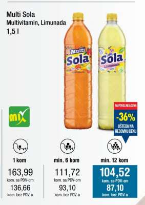 Multi Sola Multivitamin, Limunada