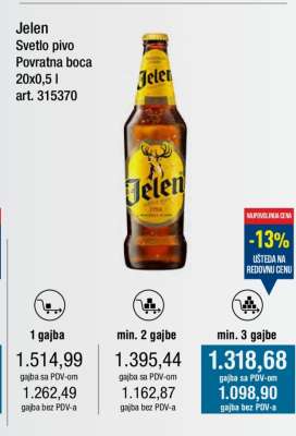 Jelen Svetlo pivo