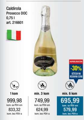 Caldirola Prosecco DOC 0,75 l