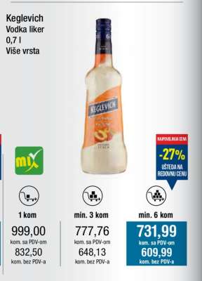 Keglevich Vodka liker