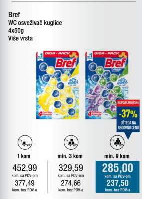 Bref WC osveživač kuglice