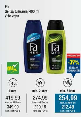 Fa Gel za tuširanje, 400 ml