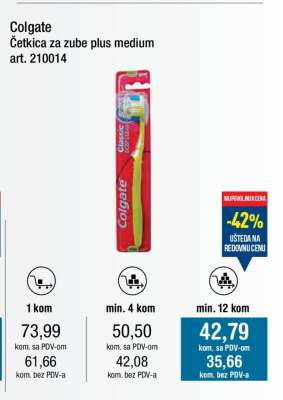 Colgate Četkica za zube plus medium
