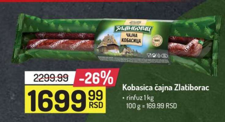 Kobasica čajna Zlatiborac