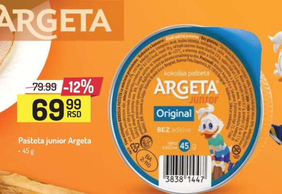 Pašteta junior Argeta