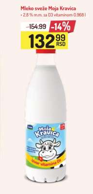 Mleko sveže Moja Kravica