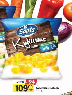 KUKURUZ ŠEĆERAC SANTA
