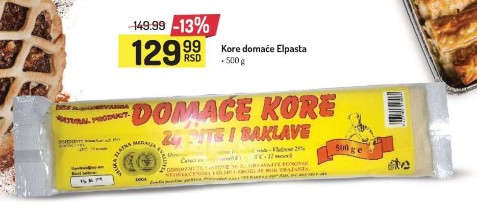 Kore domaće Elpasta