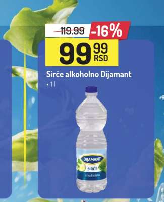 SIRĆE alkoholno Dijamant