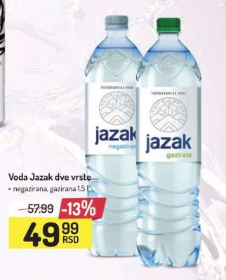 Voda Jazak dve vrste