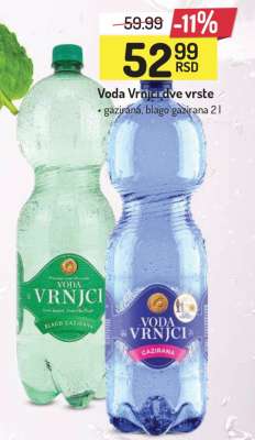 Voda Vrnci dve vrste