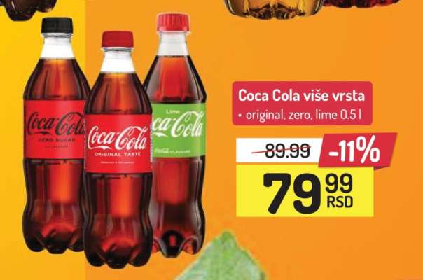 Coca Cola više vrsta
