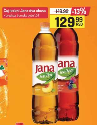 Čaj ledeni Jana dva ukusa