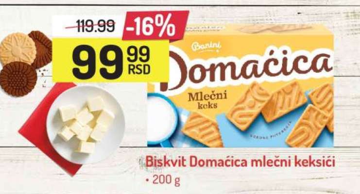 Biskvit Domaćica mlečni keksici