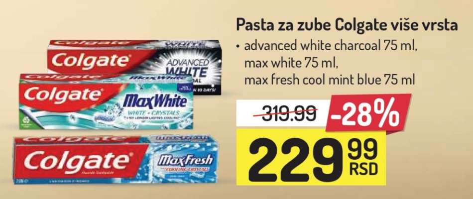 Pasta za zube Colgate više vrsta