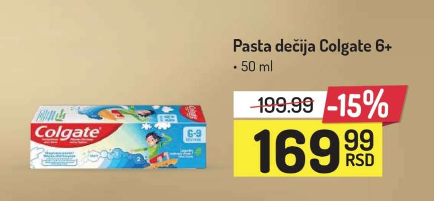 Pasta dečija Colgate 6+