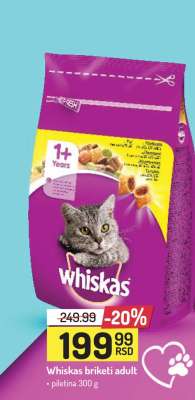 WHISKAS BRIKETI ADULT